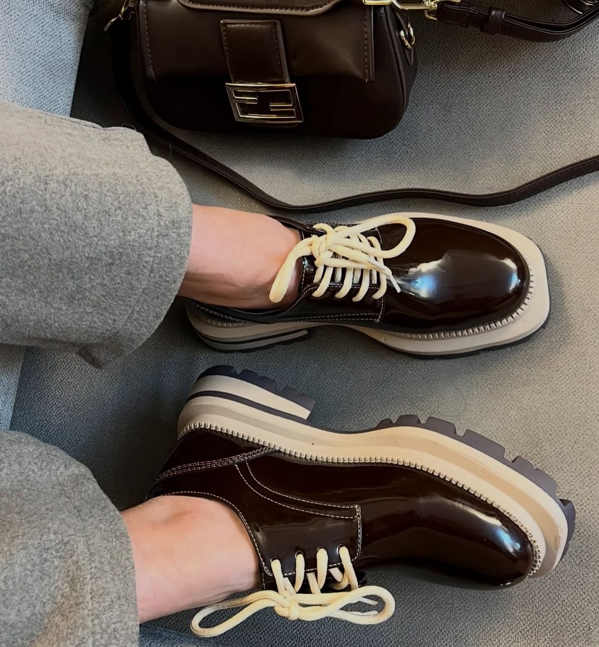 لوفر ورنی قهوه ای کد 1123