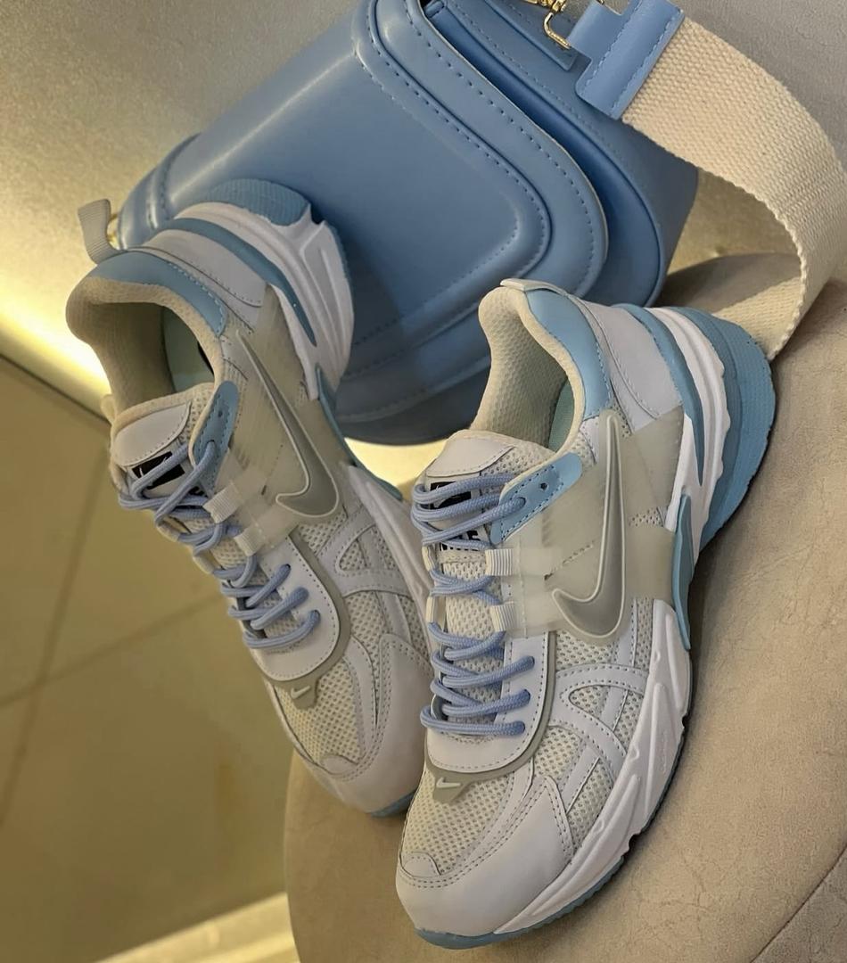 کفش کتانی زنانه طرح وی تو کی v2k سفید آبی