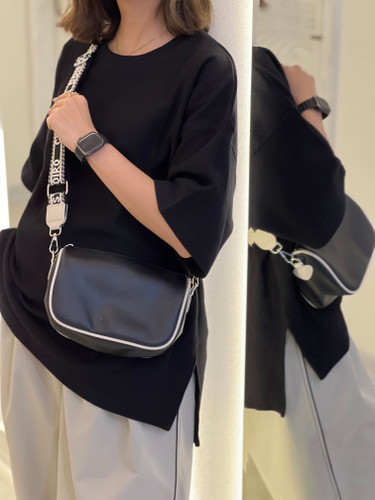 كيف زنانه چرم مصنوعي ساده با بند طرح ديور